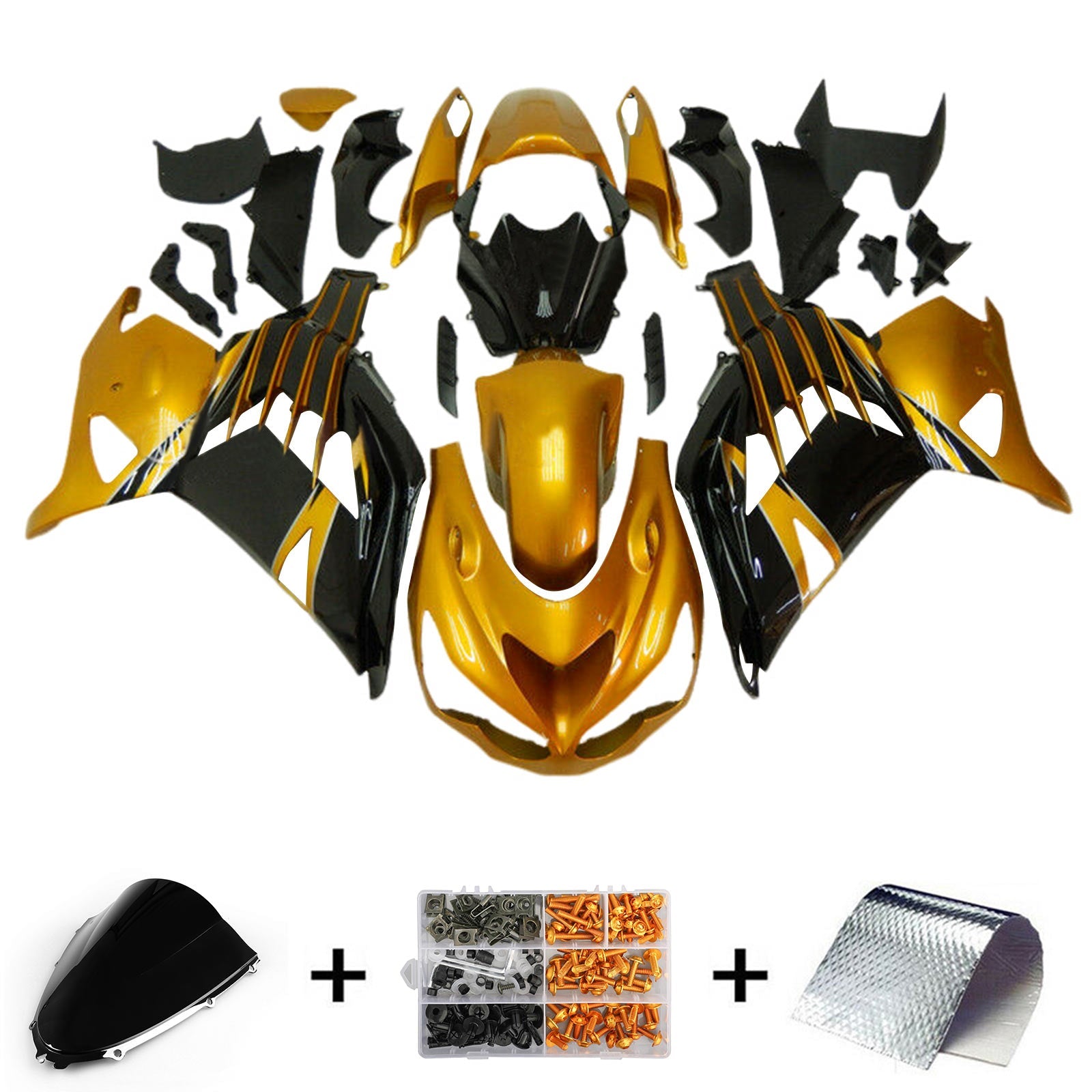 2012-2025 Kawasaki ZX14R Injection Fairing Kit Bodywork Plastic ABS #104