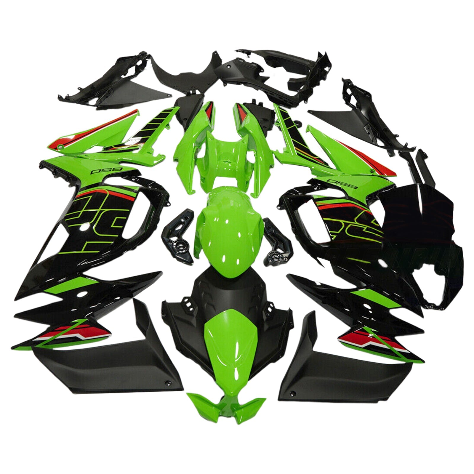 2020-2024 Kawasaki ER-6F Ninja650 Injection Fairing Kit Bodywork ABS #101