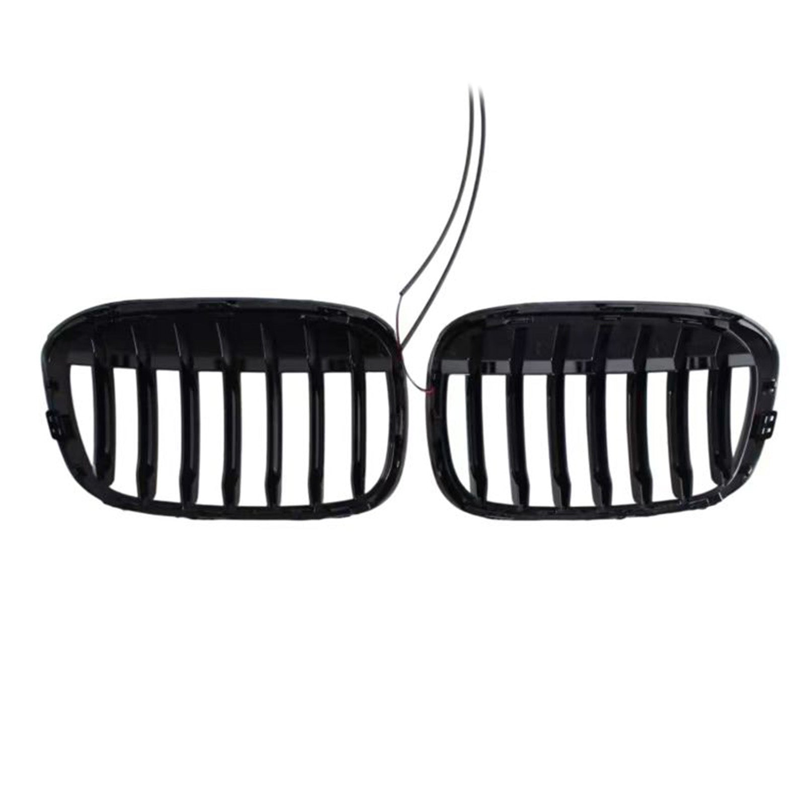 2016-2019 Fit BMW X1 F48 F49 2PCS Gloss Black Front Kidney Grill Grille