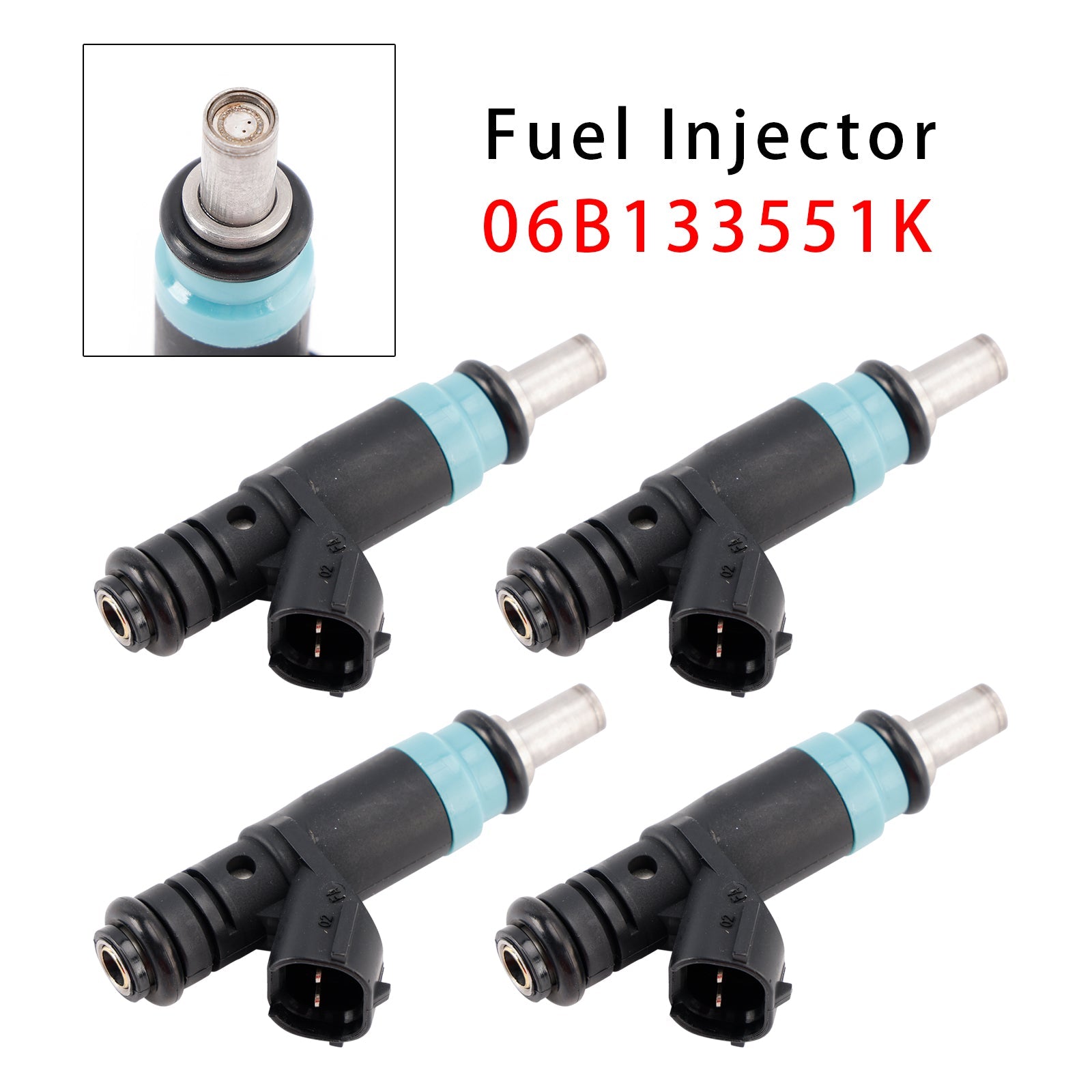 4Pcs Fuel Injector For Audi VW A4 B6 B7 A6 C5 Passat B5 3B 1.6 2.0 06B133551K