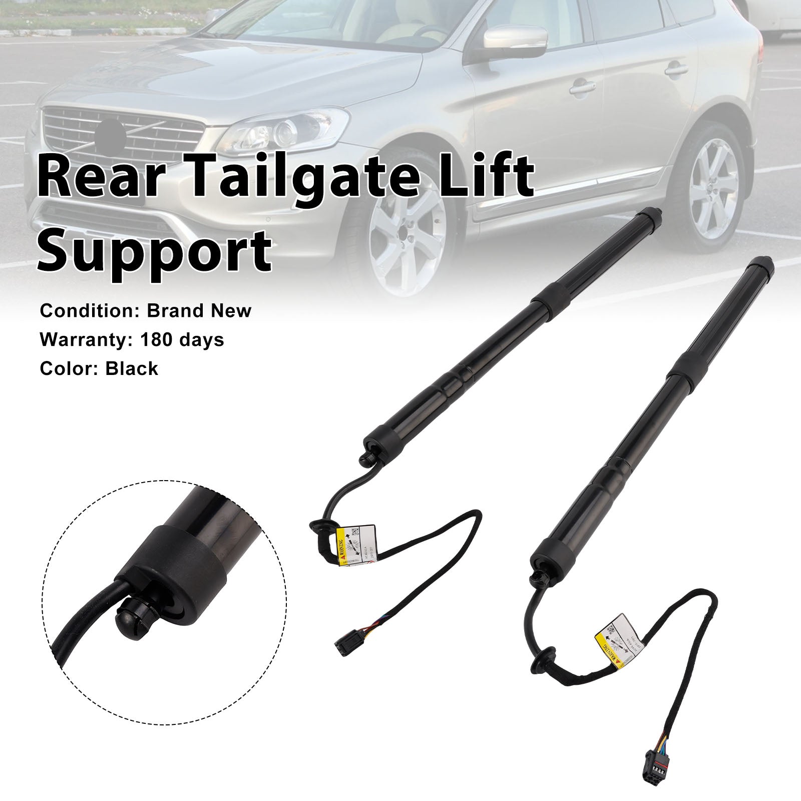 2015-2017 Fit Volvo XC60 ASIA 2PCS Rear Electric Tailgate Gas Strut 31457566