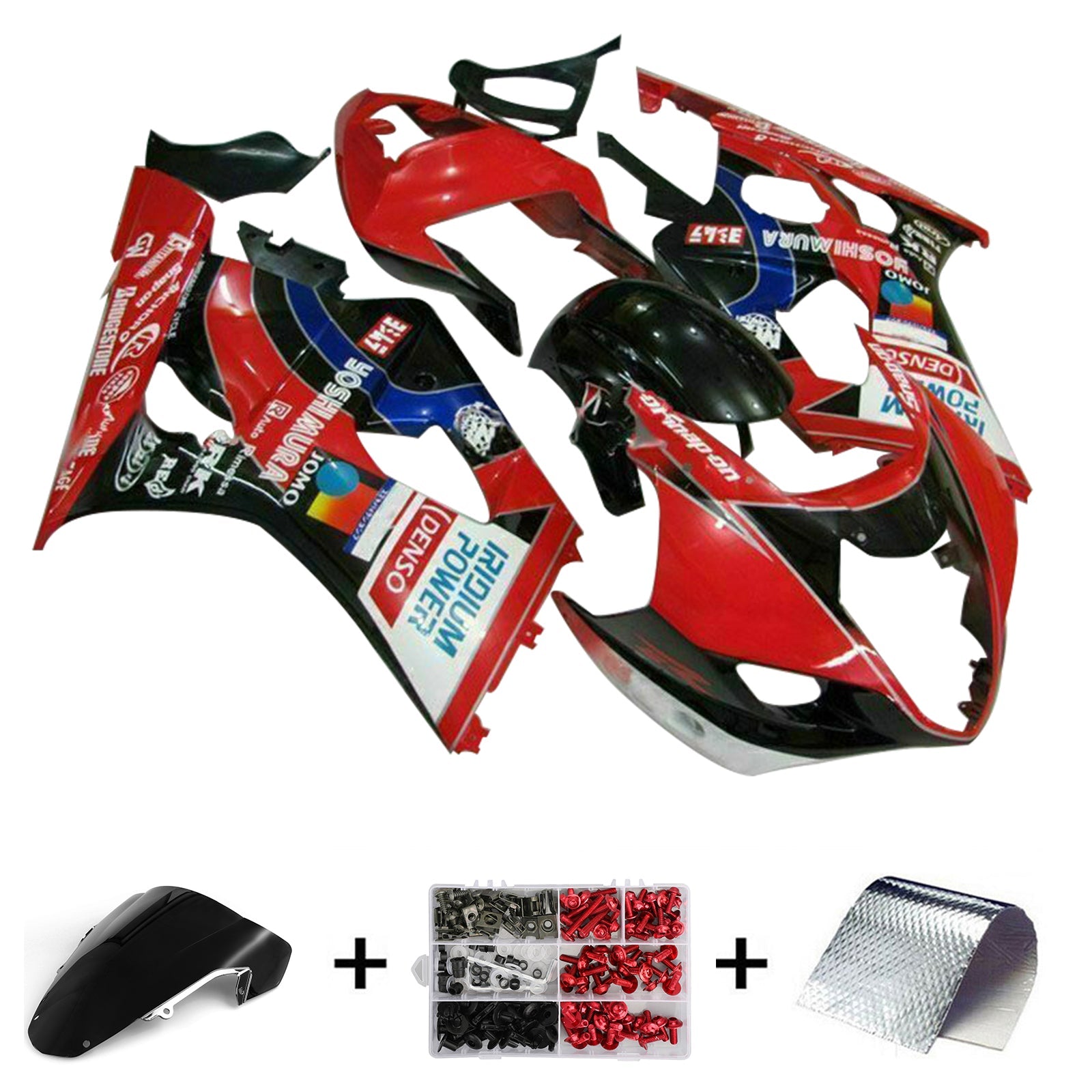 2003-2004 Suzuki GSXR1000 K3 Injection Fairing Kit Bodywork Plastic ABS