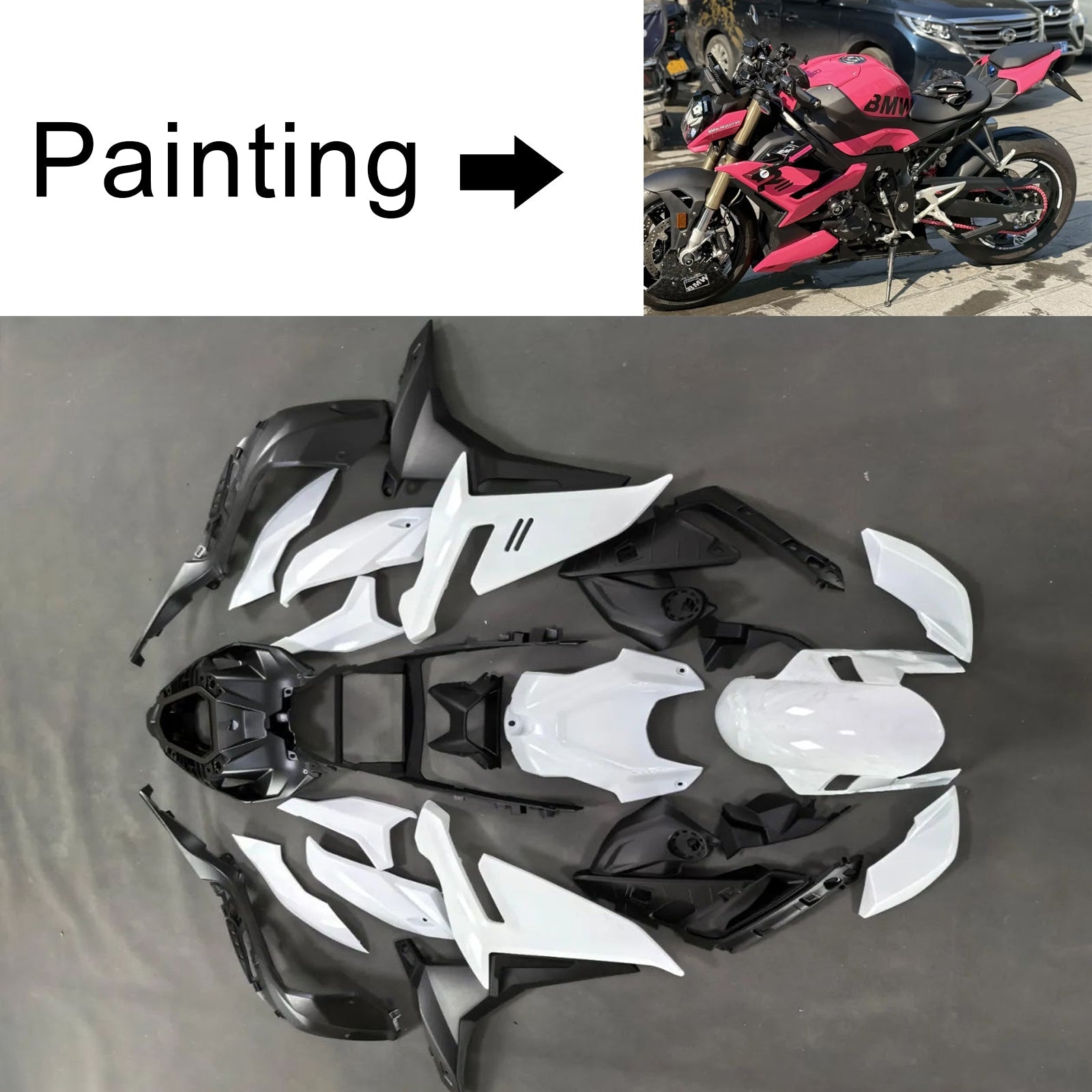 2021-2025 BMW S1000R Injection Fairing Kit Bodywork Plastic ABS