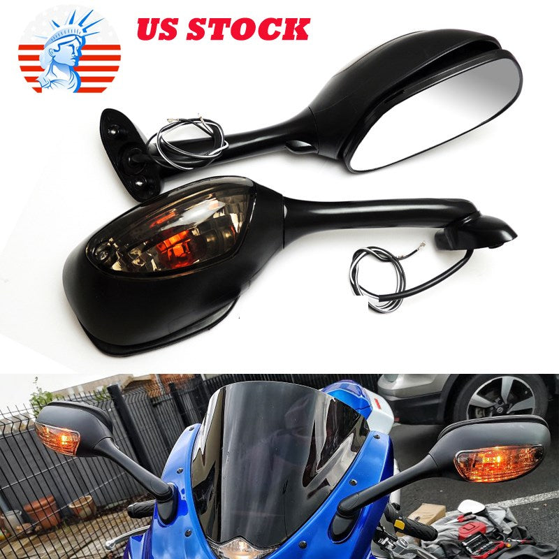 2002-2015 Suzuki GSXR600 GSX-R750 GSXR1000 Rearview Mirrors w/Turn Signals