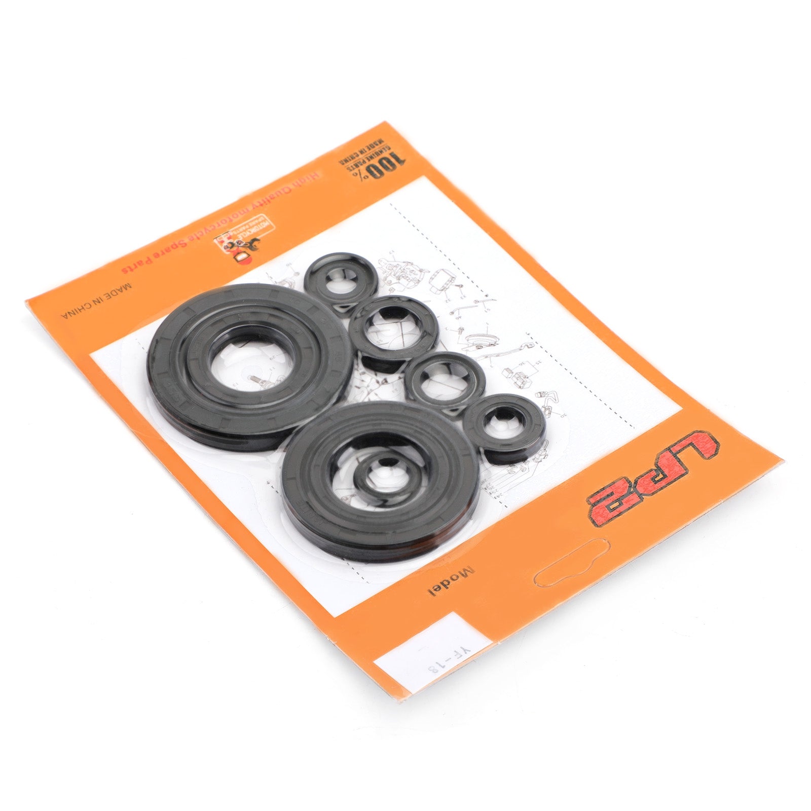 Complete Engine Oil Seal Crankcase Kit - 9pcs for Honda CRF250R 2010-2017 Generic