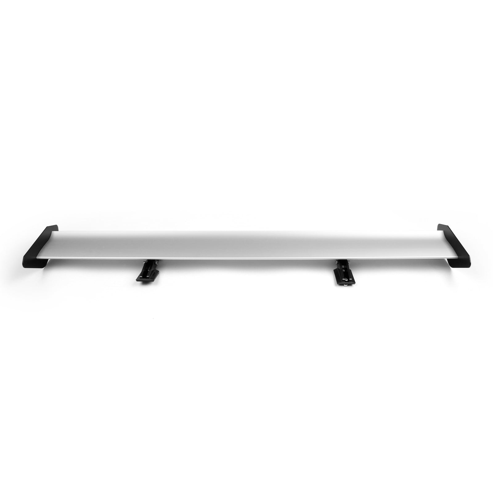 Universal Hatch Adjustable Aluminum GT Rear Trunk Wing Racing Spoiler Silver