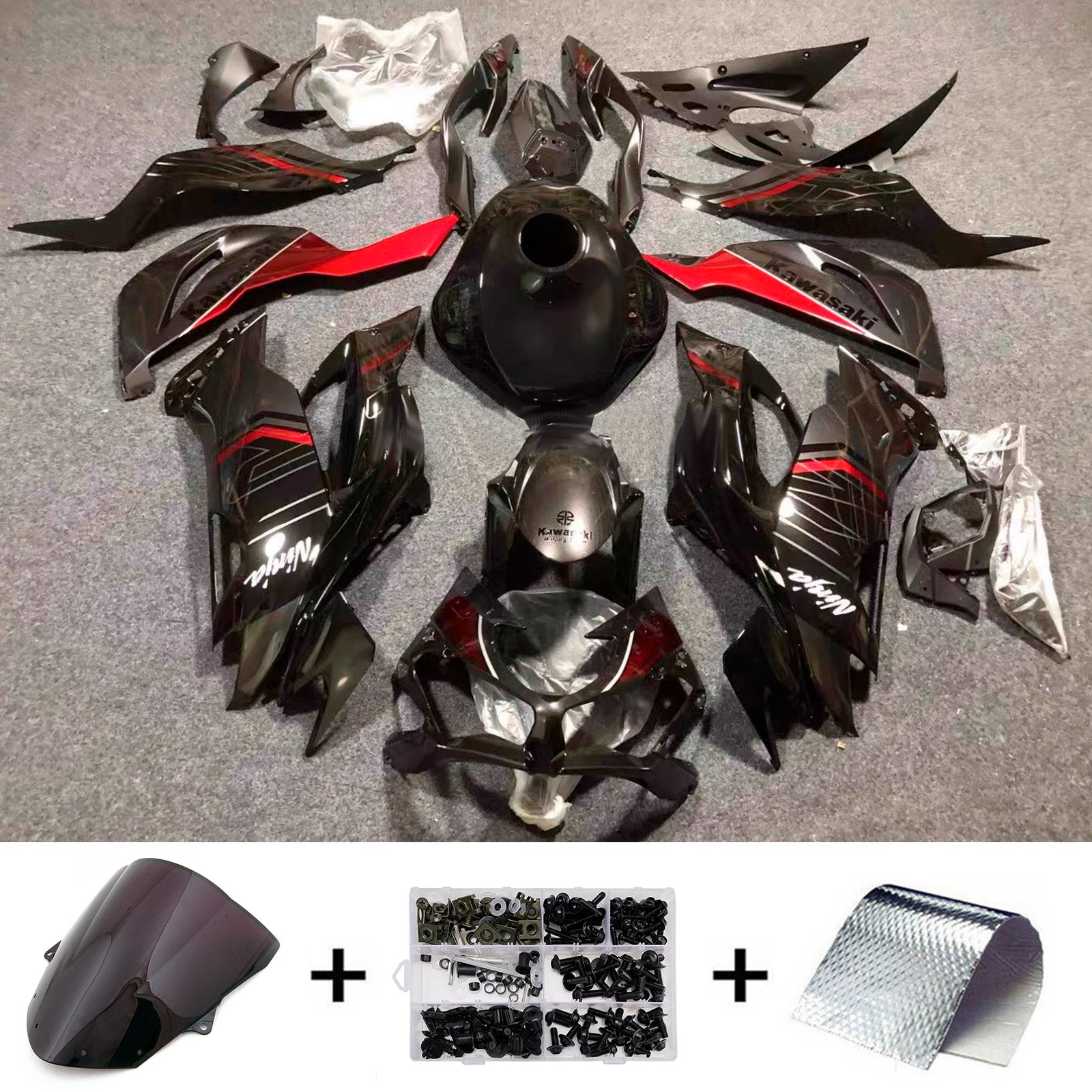 Injection Fairing Kit Bodywork Plastic ABS fit For Kawasaki ZX-6R 2024-2025