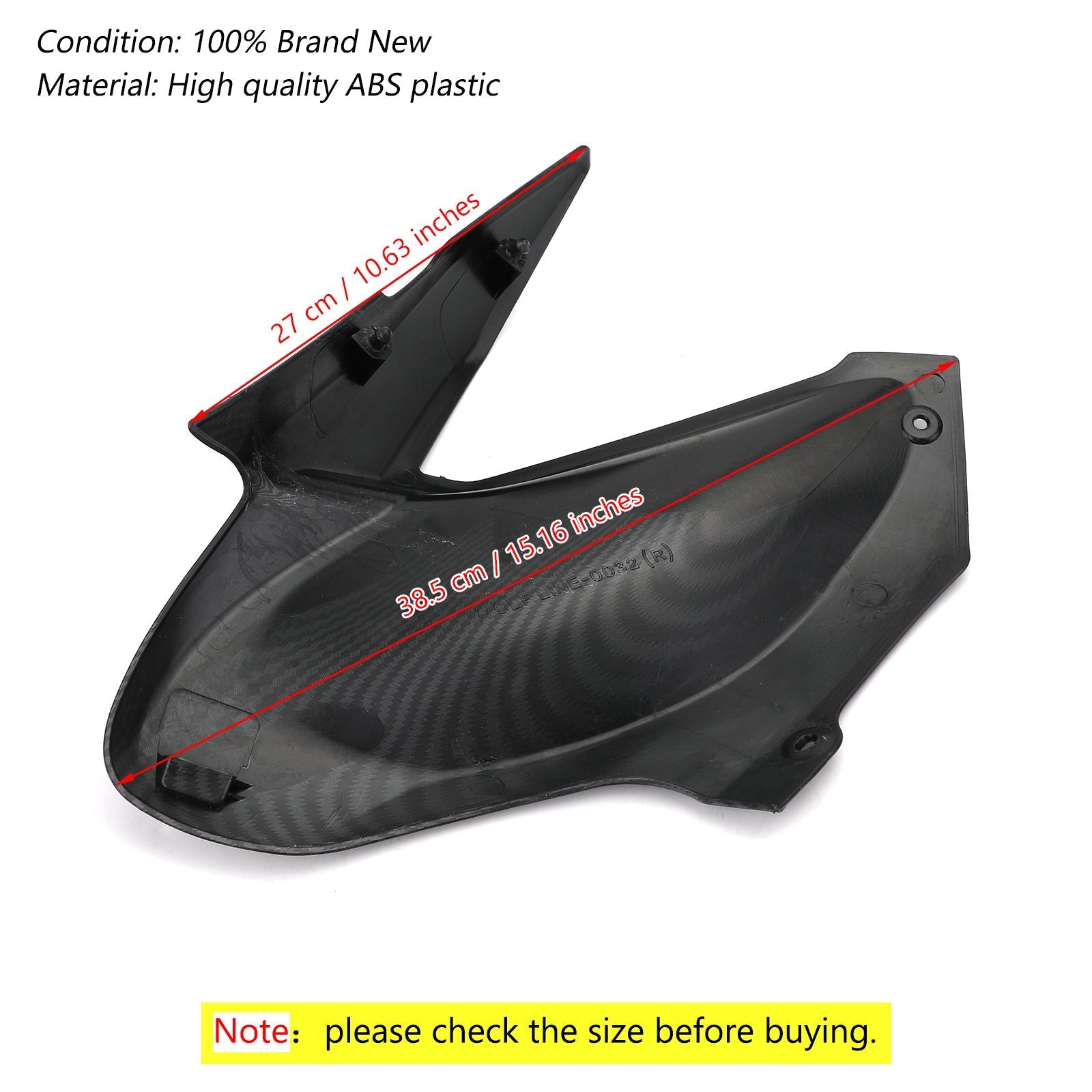 1 Pair Gas Tank Side Trim Insert Cover Panel Fairing For Kawasaki Z900 2017-2019 Generic