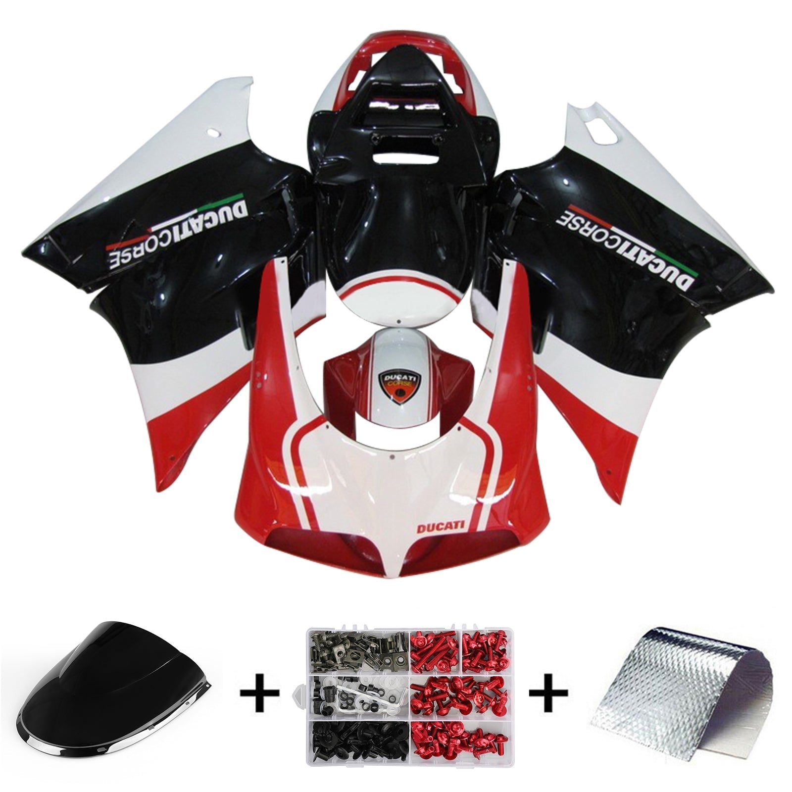 1996-2002 Ducati 996 748 916 998 Fairing Kit Bodywork ABS #103