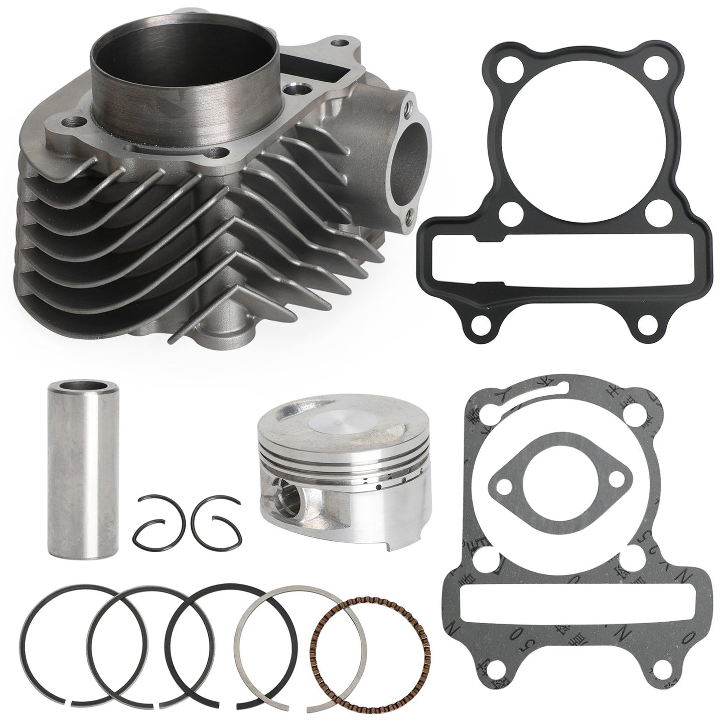 172cc CYLINDER UPGRADE KIT (61mm BORE) PISTON GASKET FOR GY6 125cc 150cc MOTORS Generic