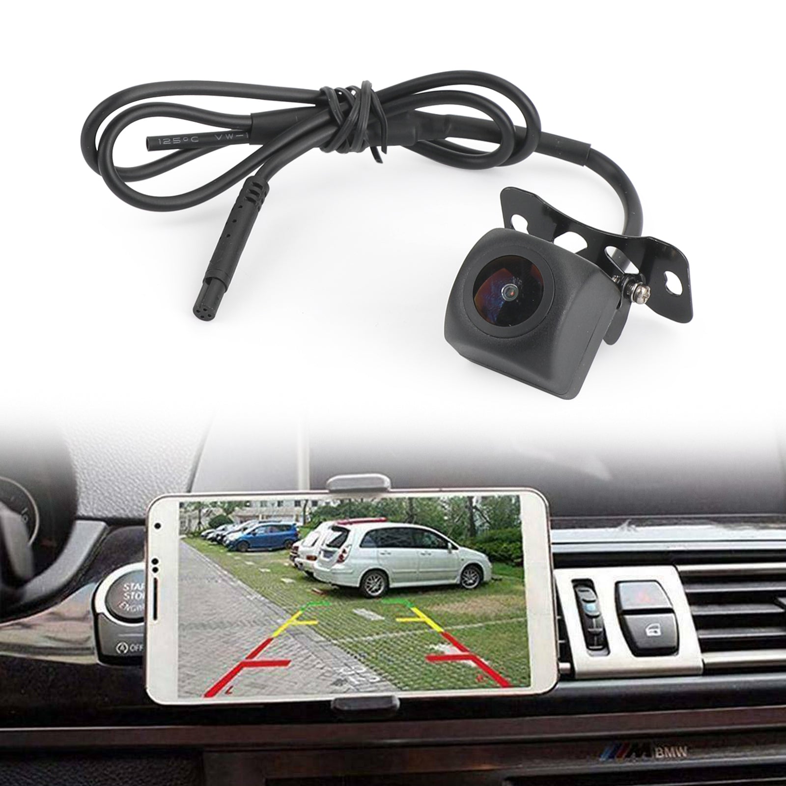 175 ° WiFi Car Rear View Rockfahrkamera Backup Wireless Camera fpr iPhone/Android