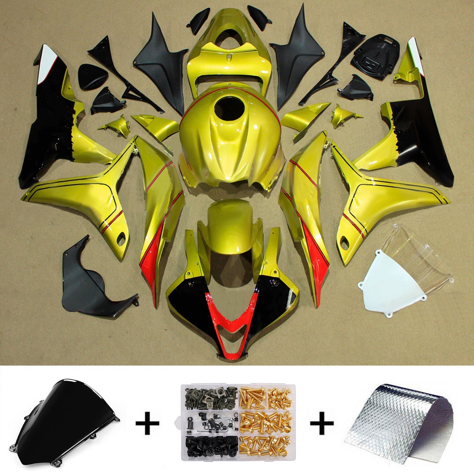 Injection Fairing Kit Bodywork Plastic ABS For Honda CBR600RR 2007-2008 F5