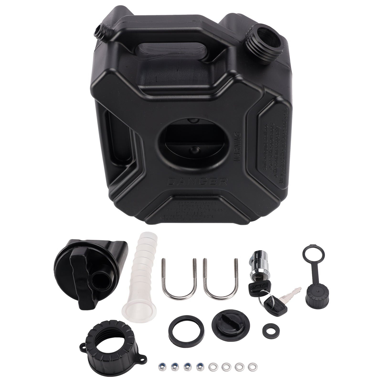 3L Oil Gas Container Anti-static Jerry Can Fuel Tank Black For Touring Adventure