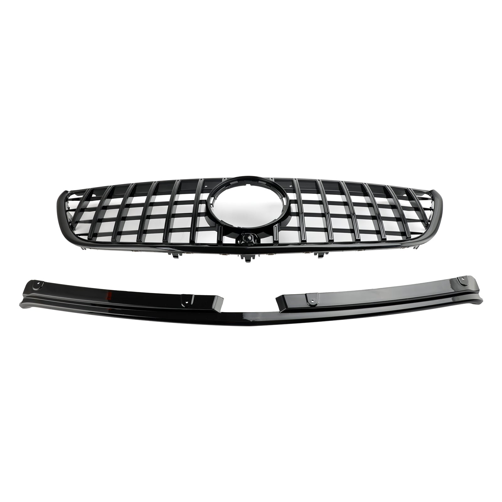 2015-2019 Vito W447 Mercedes GT Stlye Gloss Black Front Bumper Grill Grille