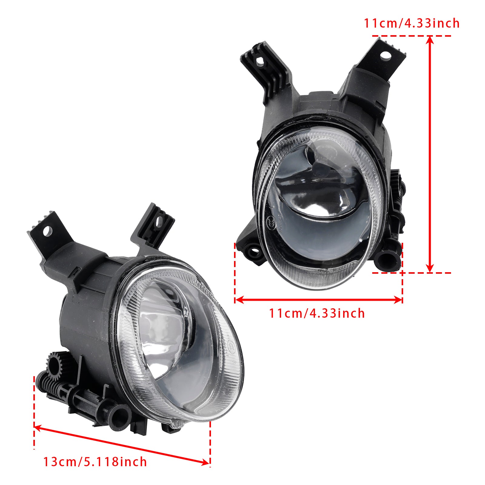 2004-2008 Audi A4 B7 Pair Front Bumper Fog Light Lamps 8E0941699C