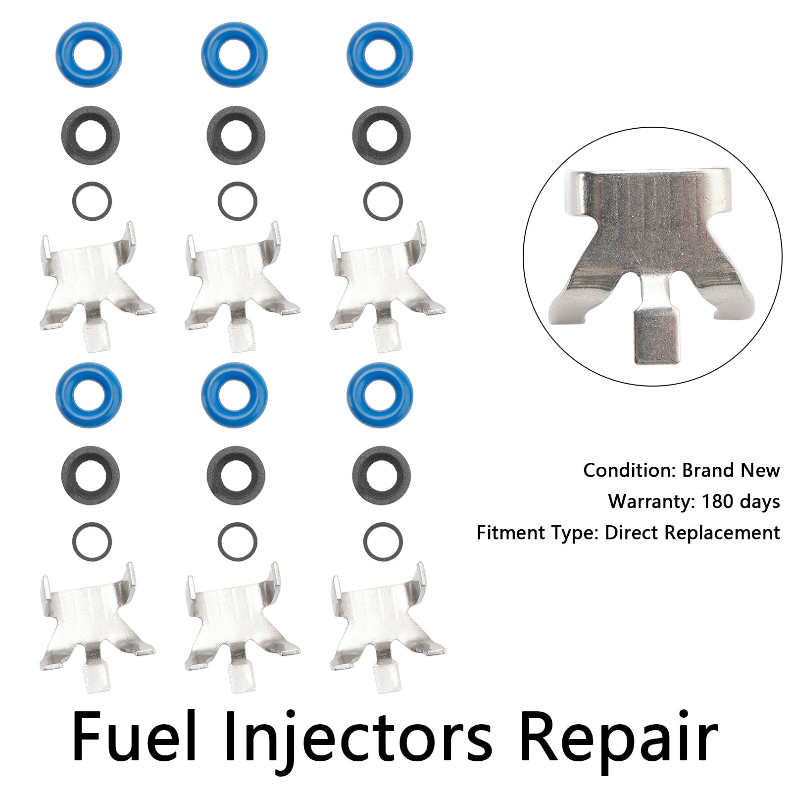 2011-2016 Ford F150 3.5L Turbo EcoBoost 6PCS Fuel Injector Repair Seal Kit