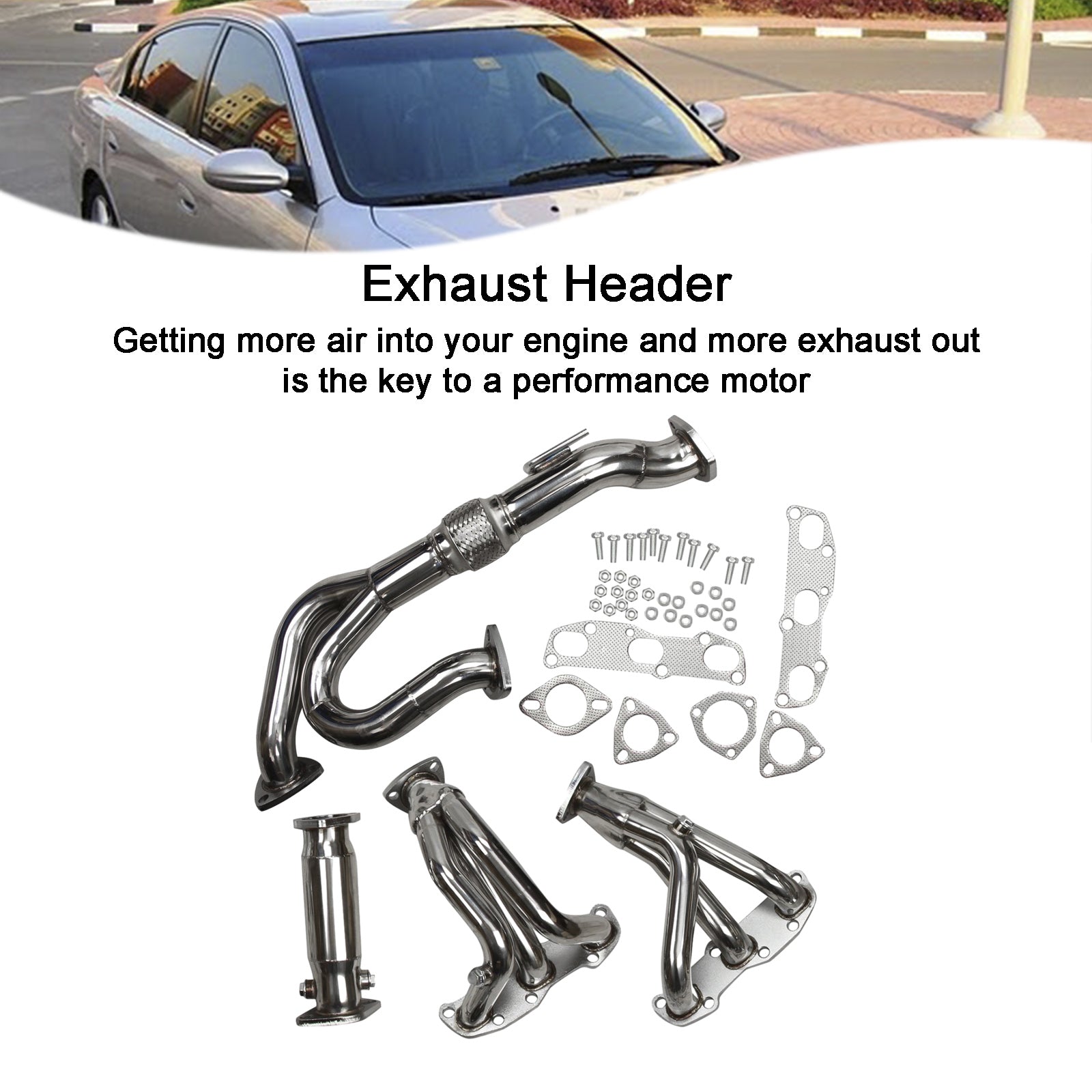Header Manifold Exhaust fit Nissan Altima VQ35DE V6 3.5 02-06 Manual Models