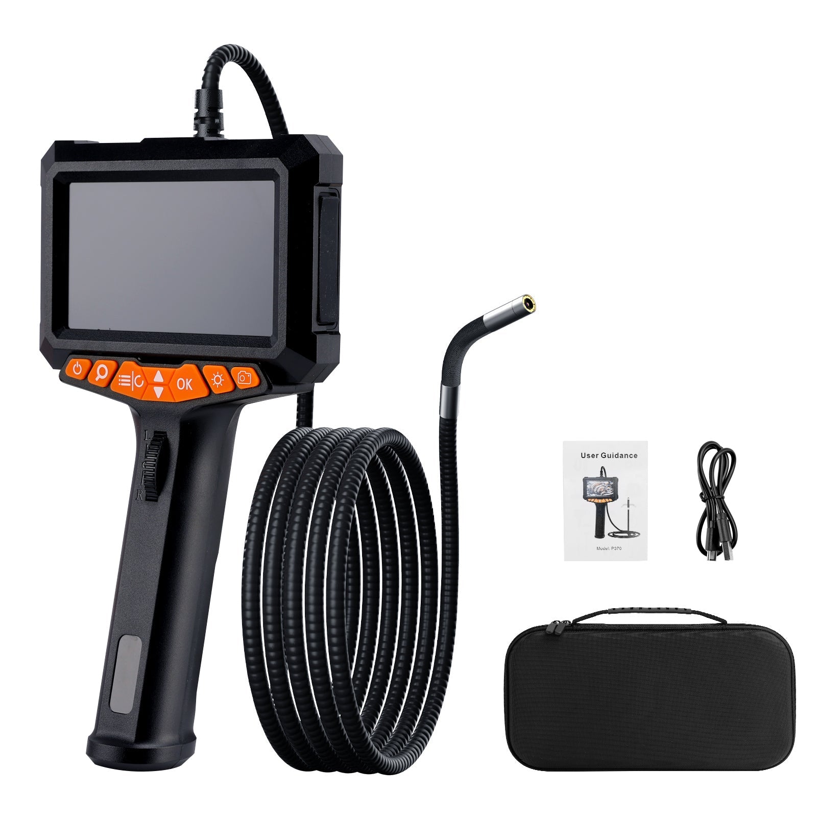 360°Two-Way Articulating Borescope Industrial Endoscope Inspection Camera
