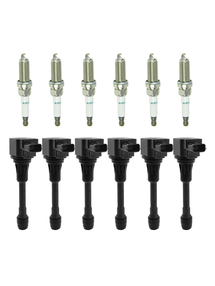 2007-2009 Nissan 350Z 3.5L V6 6 Ignition coil+6 Spark Plug UF550 2-50150 C1670,2-50150 Generic
