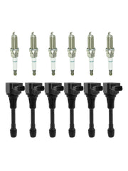 2014-2019 Infiniti QX60 3.5L V6 6 Ignition coil+6 Spark Plug UF550 2-50150 C1670,2-50150 Generic