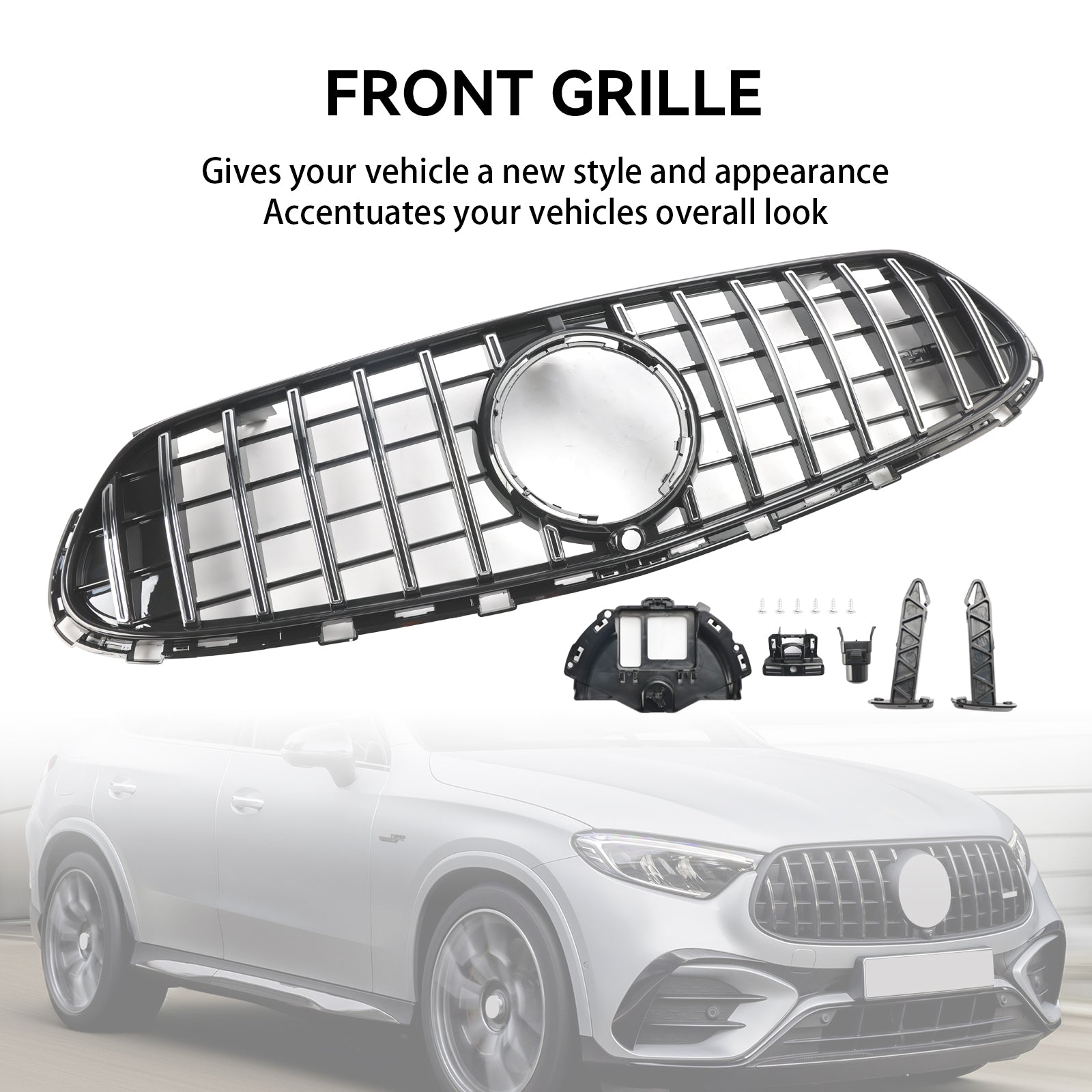 Mercedes GLC X254 C254 2022-2024 with AMG-Line Front Bumper Upper Grill Grille