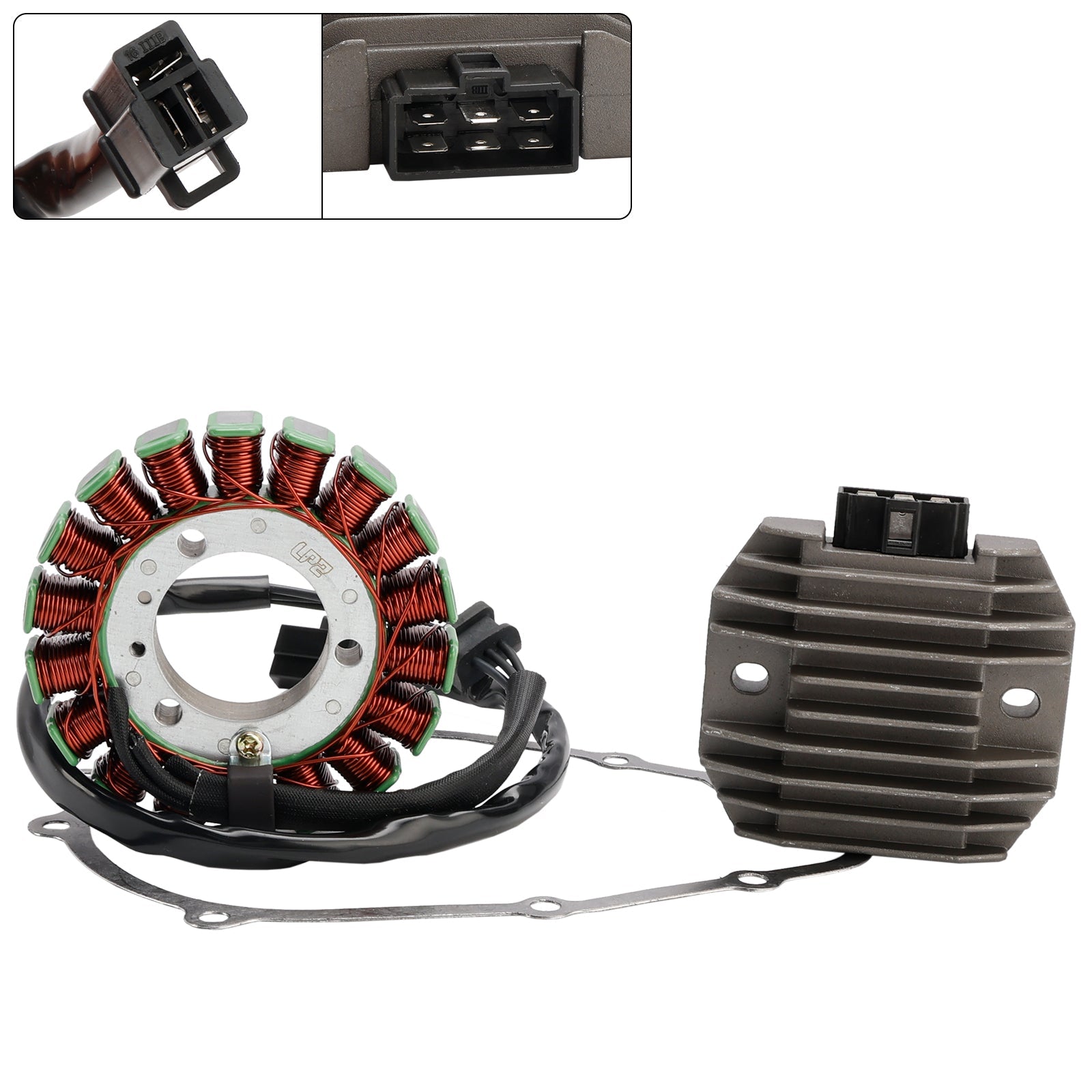 1995-1997 Kawasaki ZX-6R ZX6R ZX 600 F Magneto Coil Stator Regulator Gasket 21003-1368 11060-1851 Generic