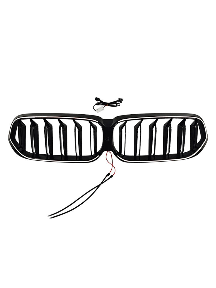 2020-2025 Fit BMW 6 Series G32 Double Slat Black Front Kidney Grille Grill