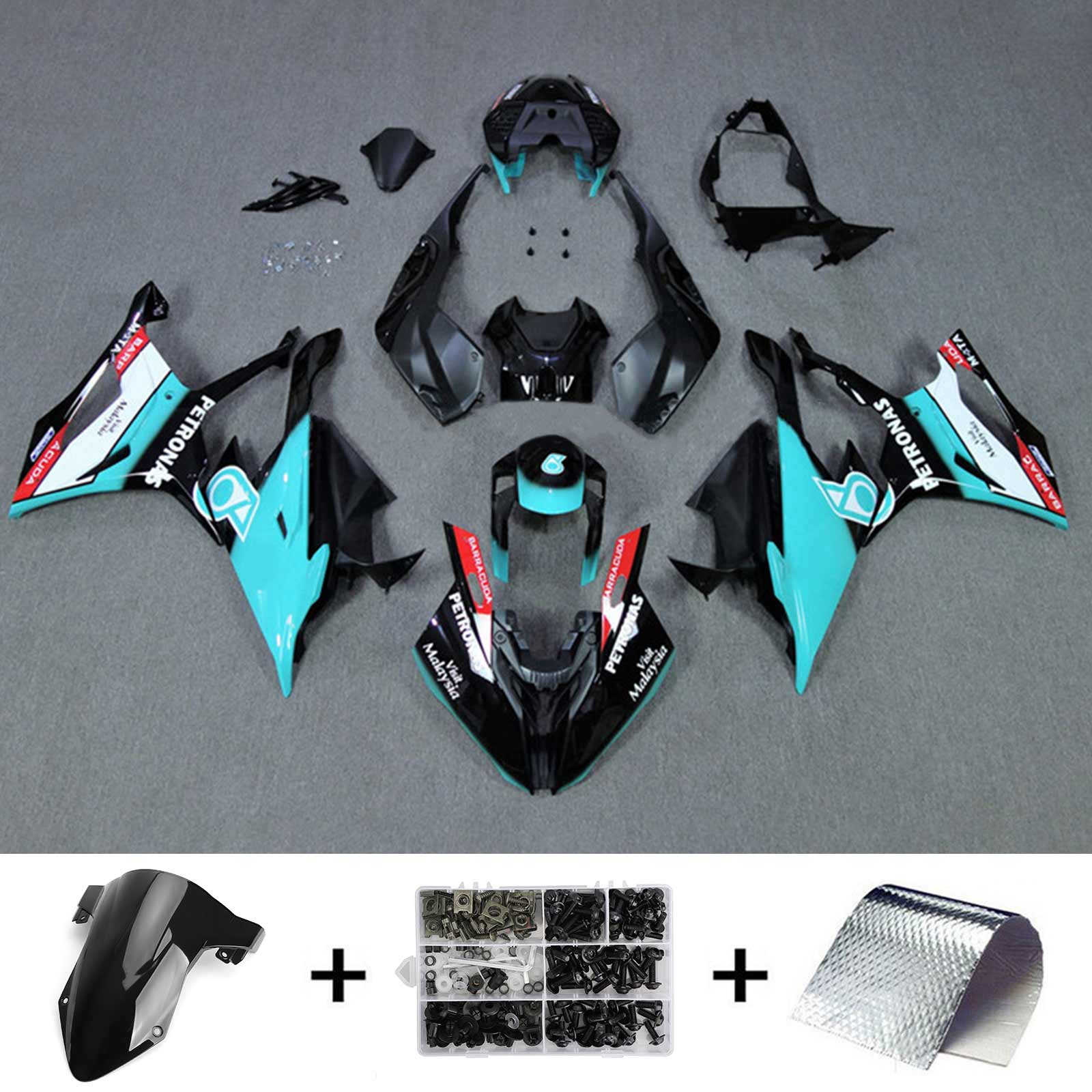 2019-2022 BMW S1000RR Amotopart Injection Fairing Kit Bodywork Plastic ABS #120