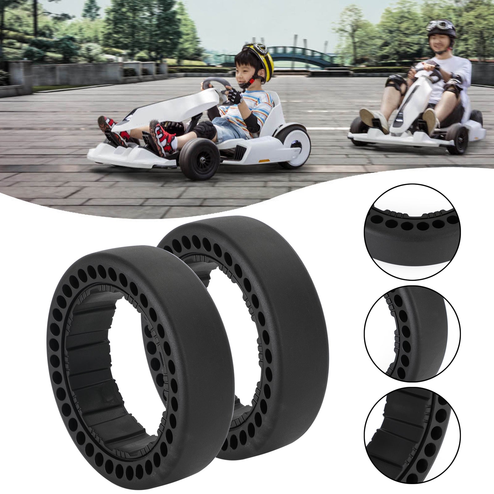 1PCS Drifting Rear Tire For Segway Ninebot Gokart Pro S MAX Replacement