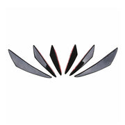 6pcs Universal Gloss Black Car/Auto Front Bumper Fins Spoiler Canards Refit Generic
