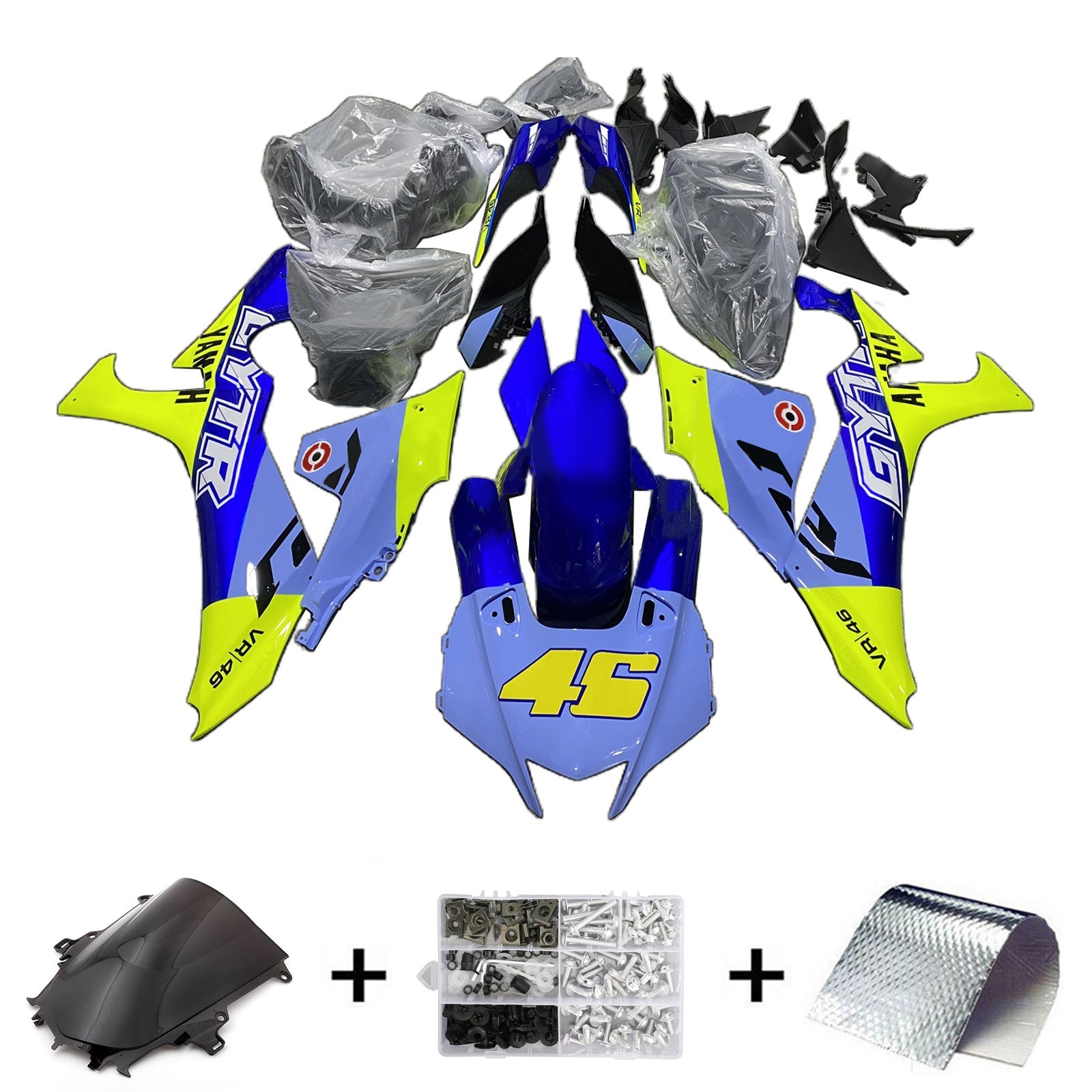 2020-2025 Yamaha YZF R1 Injection Fairing Kit Bodywork Plastic ABS #101