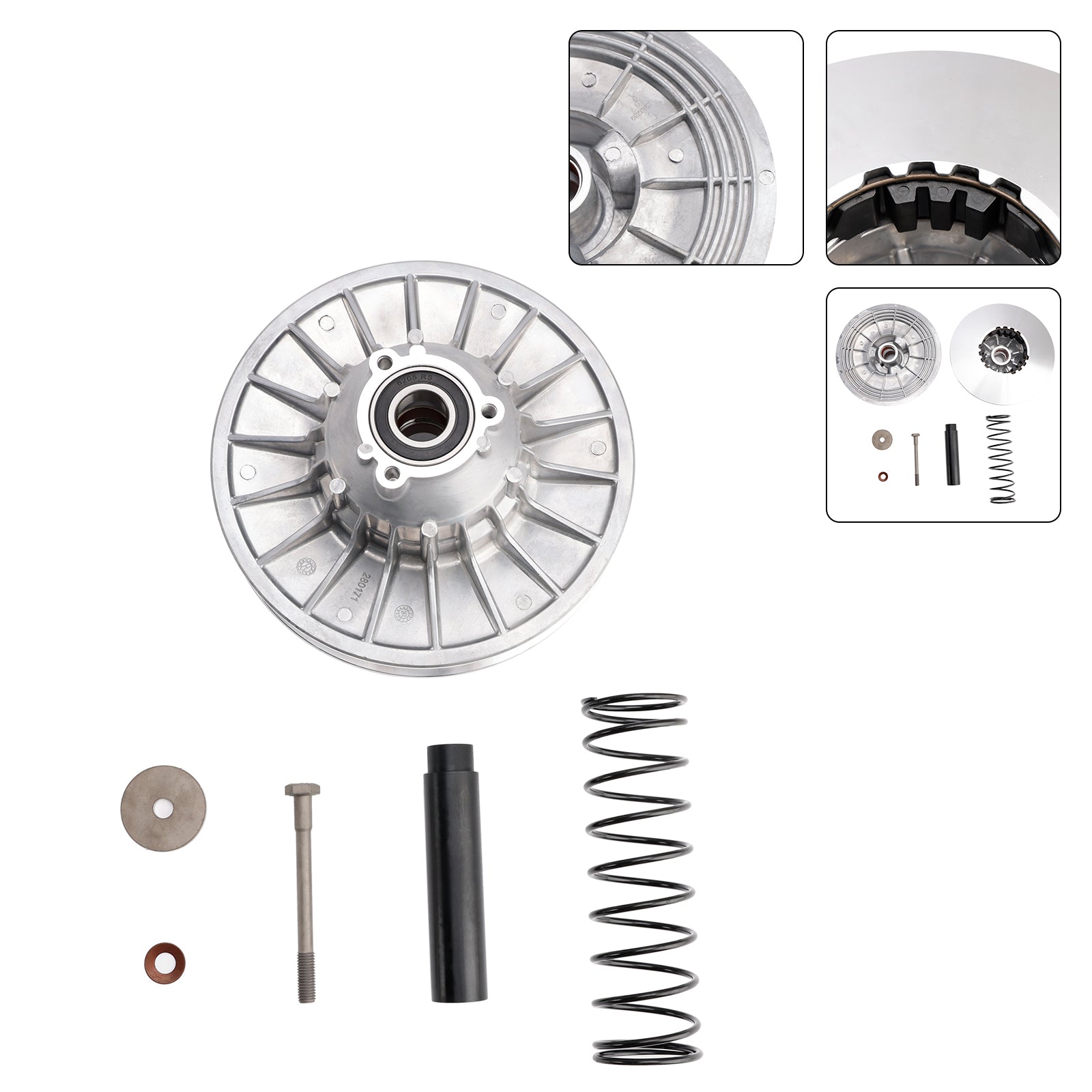 2002 Can-Am Quest XT 650 Rear Complete Clutch Variator 420280178 420280173