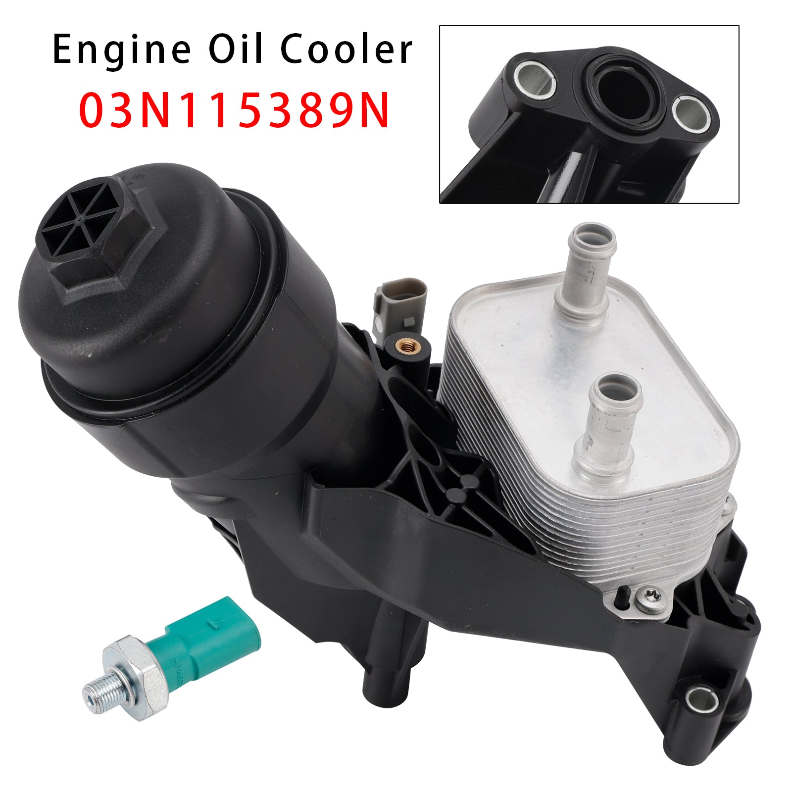 06/2016-08/2018 For AUDI Q5 (FYB, FYG) 2.0 TDI quattro SUV Diesel AWD 16 190 140 Engine Oil Cooler 03N115389N