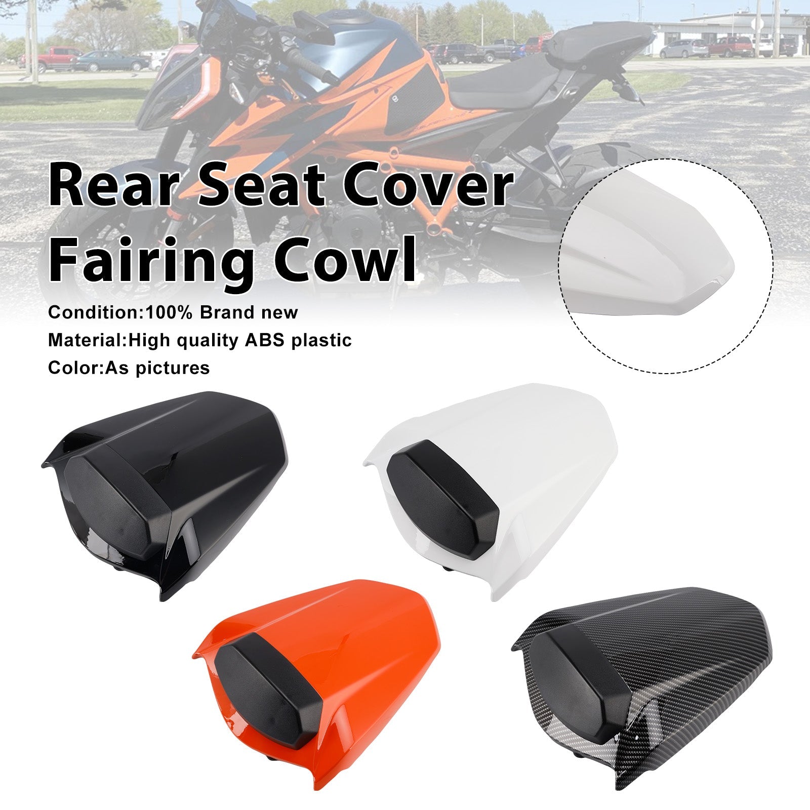 2014-2019 For 1290 Super Duke R Rear Pillion Seat Cover Fairing Cowl