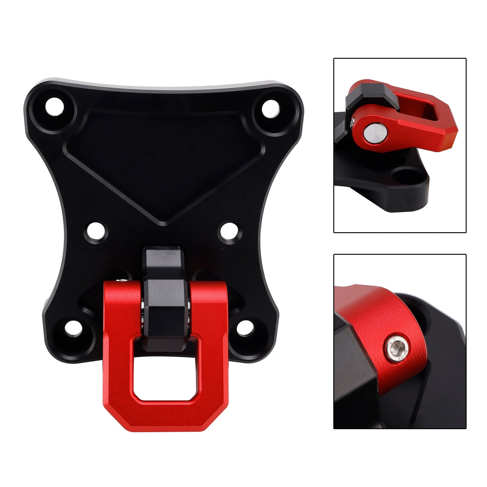 Rear Tow Hook Pull Plate With 3/4" D-Ring Fits For Yamaha Maverick X3 900 X Max