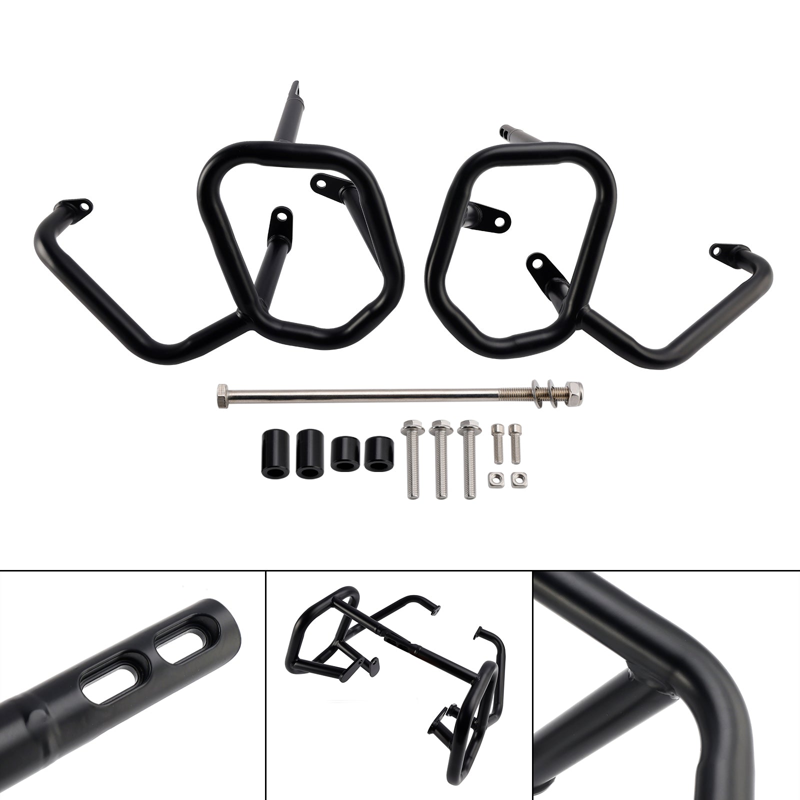 2024-2025 Triumph SCRAMBLER 400X Engine Guard Frame Anti-Crash Bumper= Black