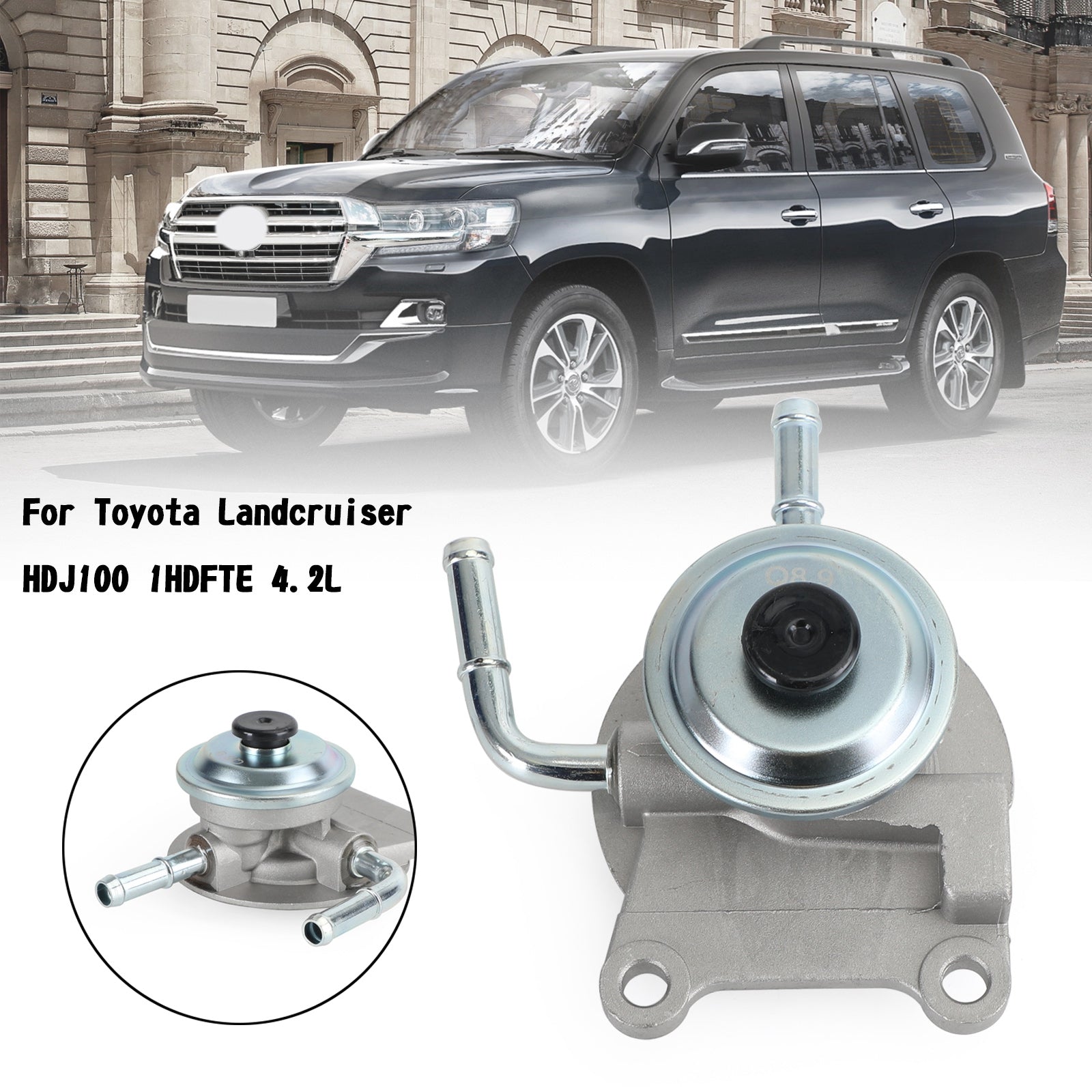 Toyota Landcruiser HDJ100 1HDFTE 4.2L Fuel Filter Housing Primer Pump 23380-17371 2338017371
