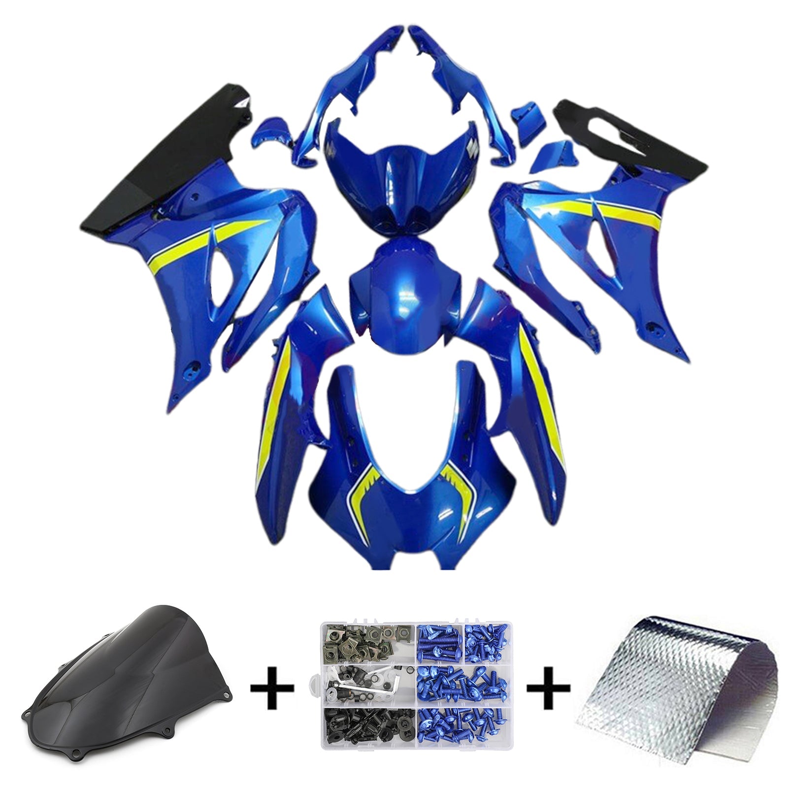 2017-2025 Suzuki GSXR1000 K17 Injection Fairing Kit Bodywork Plastic ABS #101