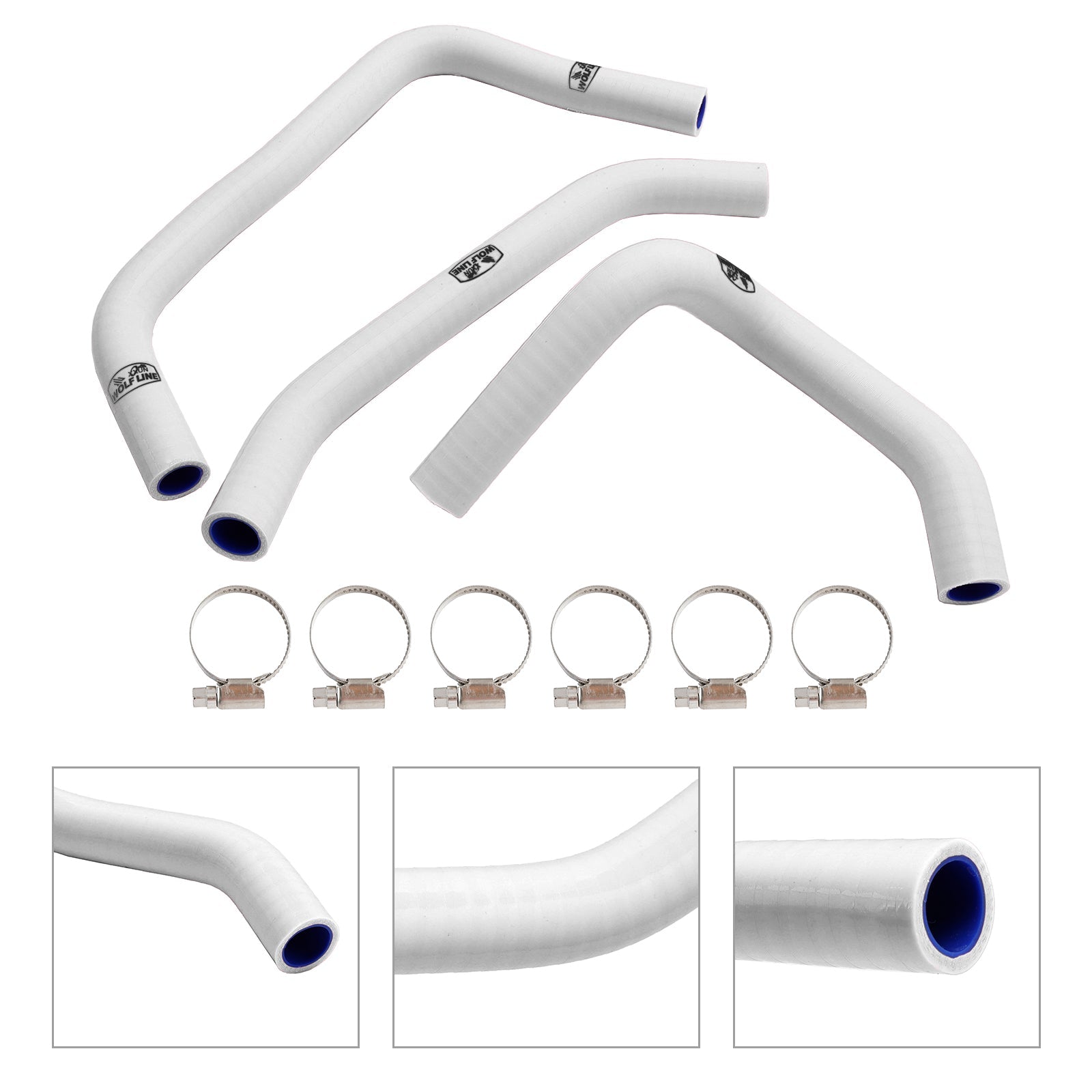2023-2024 Kawasaki ZX4R ZX-4RR Silicone Radiator coolant Hose kit