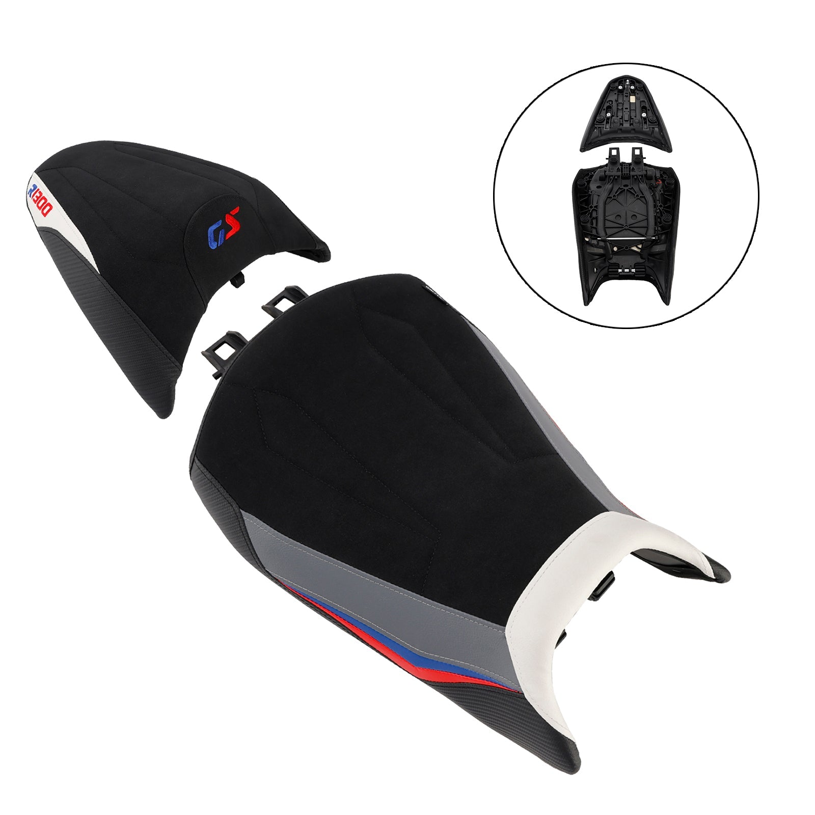 2024-2025 For Bmw R1300Gs R 1300 Gs Driver&Passenger Seat Kit Rear Cushion White