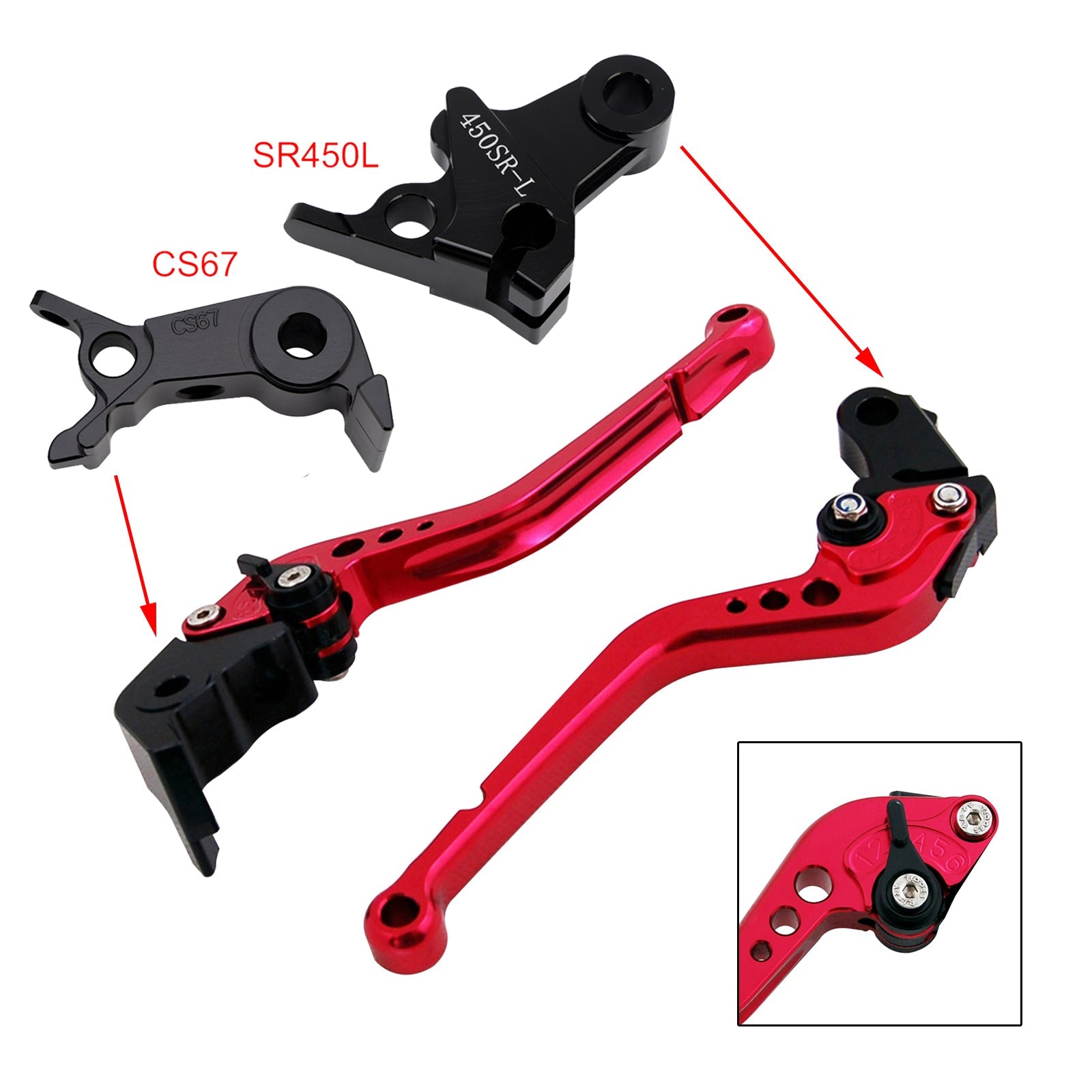 Long Clutch Brake Lever fit for VOGE DS900X 900DSX 2024-2026