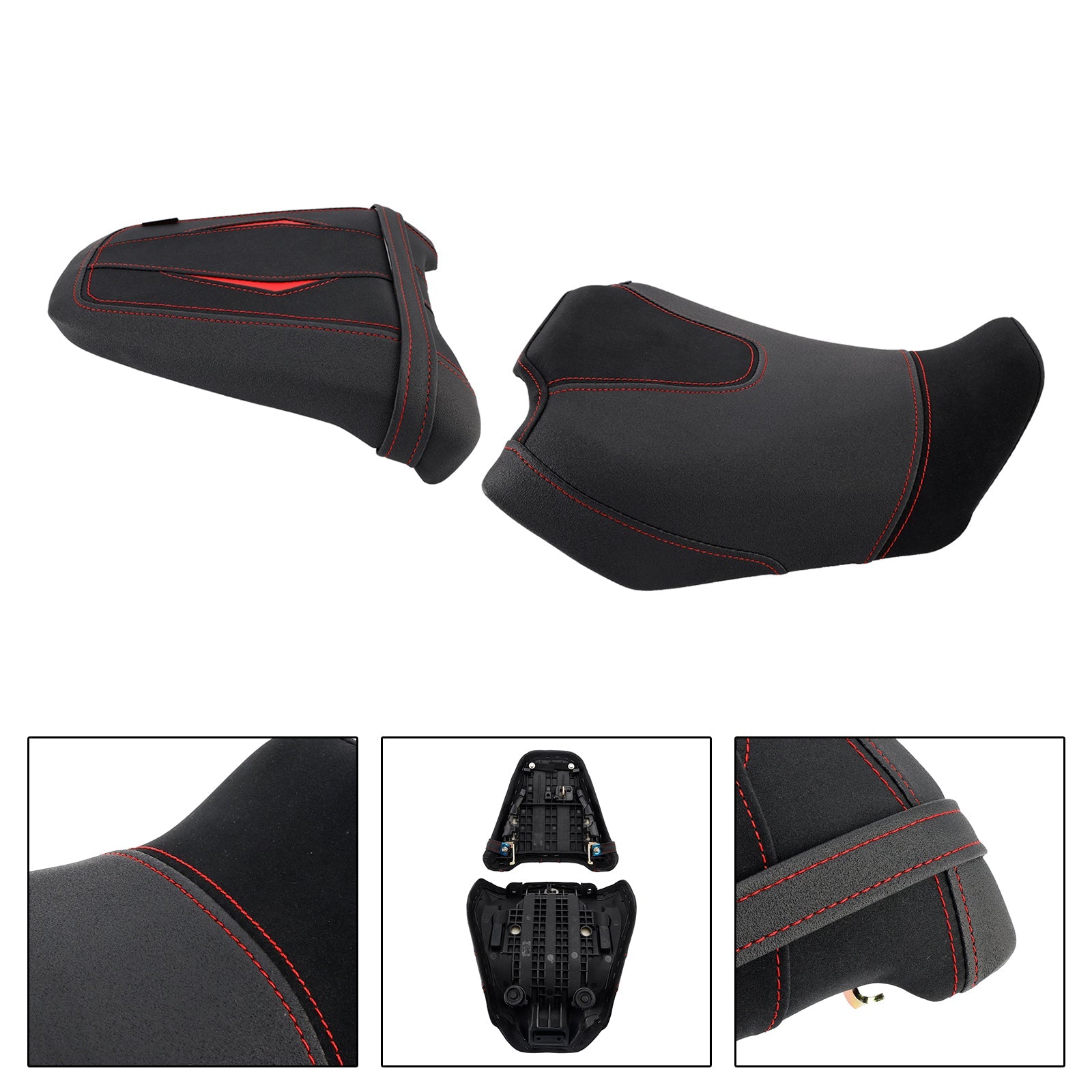 2024-2025 For Honda Cb650R Cbr650R Lower Front W/ Rear Seat Driver Pillion Black2