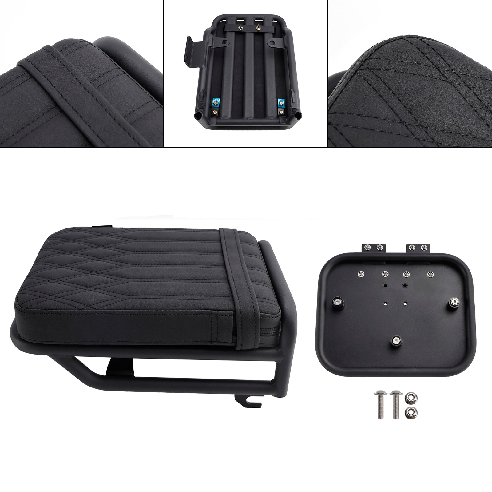 2020-2023 For Honda Ct125 Huntercub Kit Saddlebag Bracket & Rear Seat Cushion Brown