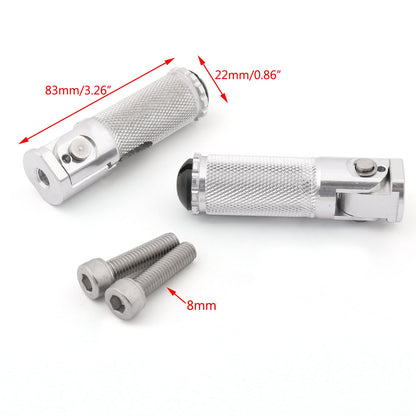 CNC Folding Foot Pegs Footpeg Rear Set Rest Racing For Universal Motorcycle