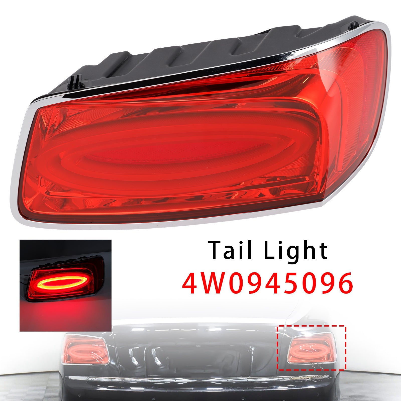 2013-2019 For Bentley Flying Spur 4.0L 6.0L Right Tail Light 4W0945096