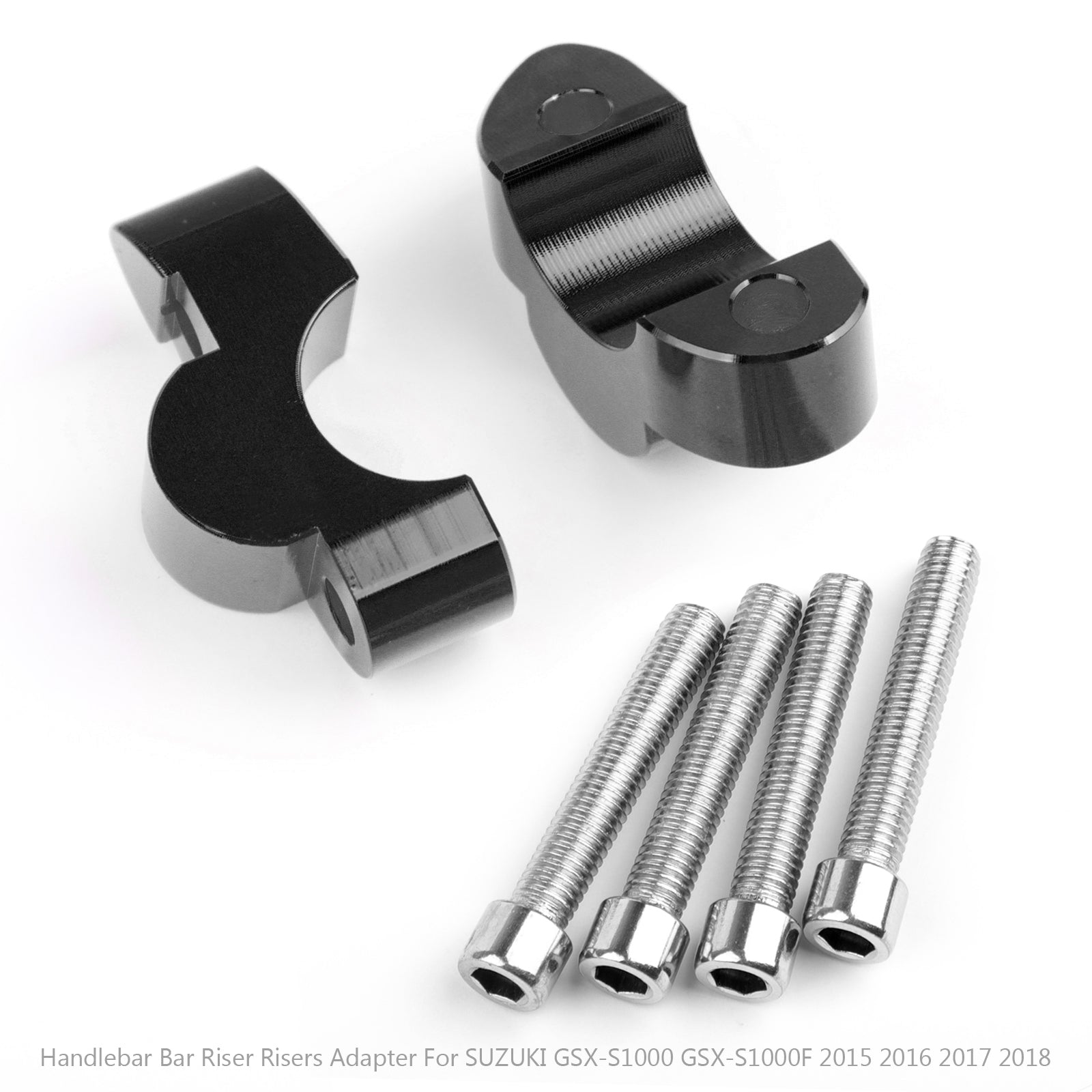 2015-2018 Suzuki GSX-S1000 GSX-S1000F Handlebar Risers 1" Bar 20mm Black