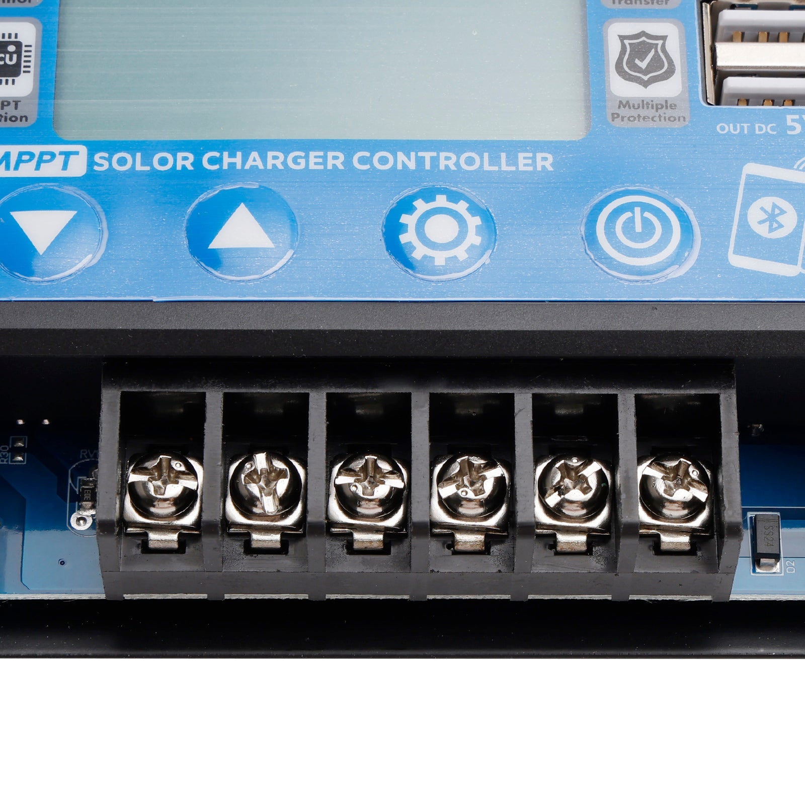 30A/60A Embedded Snap-On Energy Storage Dedicated MPPT Solar Controller Bluetooth