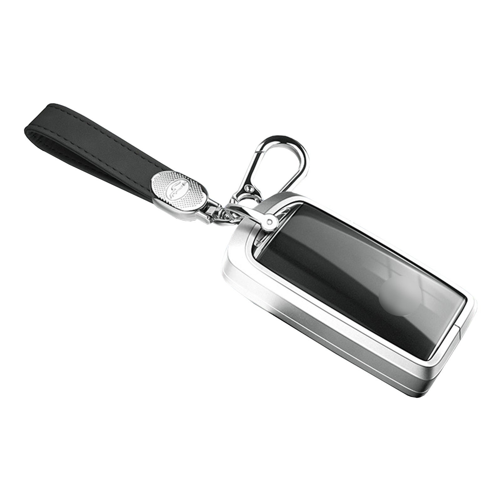 Aluminum Alloy TPU Silvery Car Key Case Cover With Buckle For Mazda CX-4 CX-5