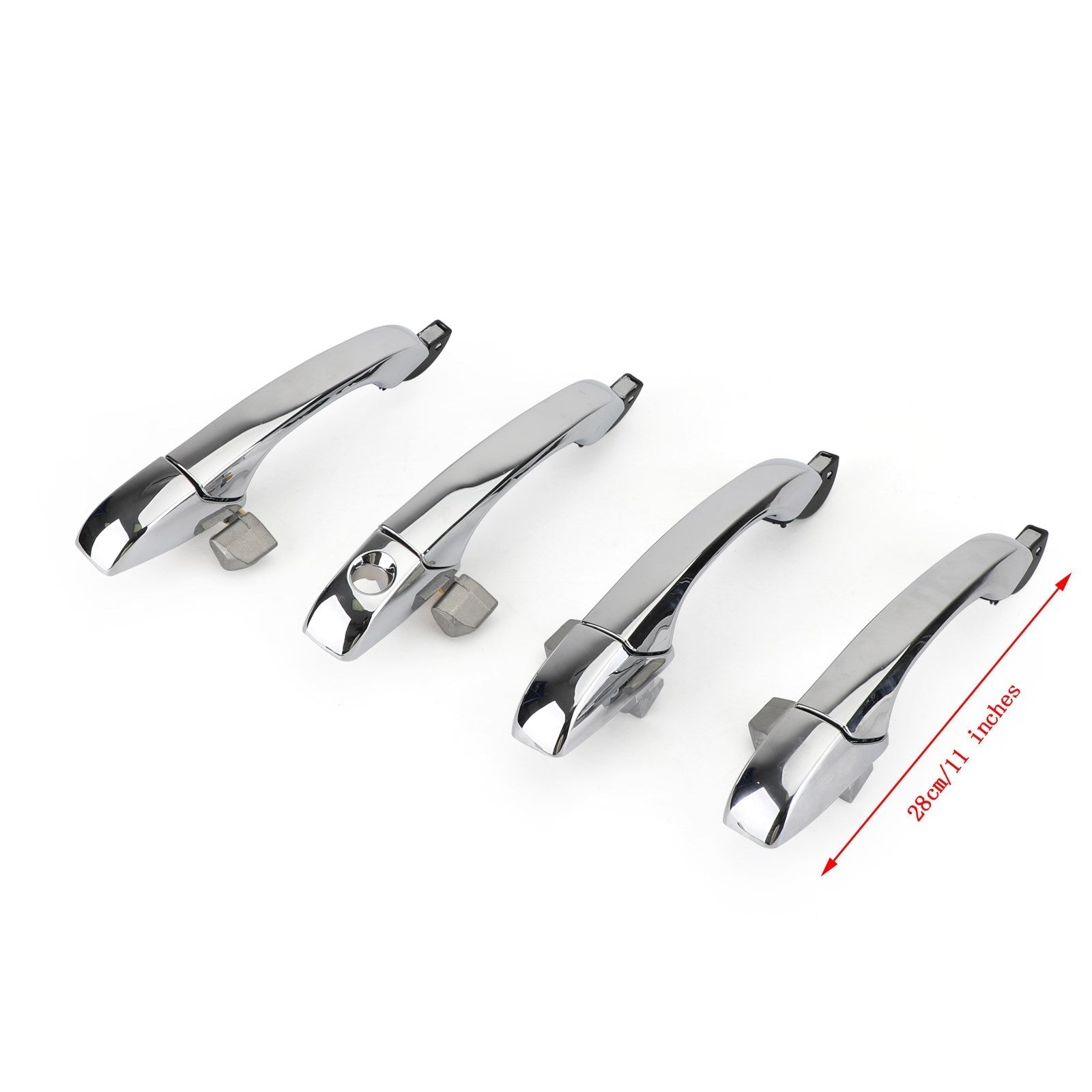 2005-2010 Chrysler 300 / 300C 4x Exterior Door Handle 4589009AH Chrome Generic