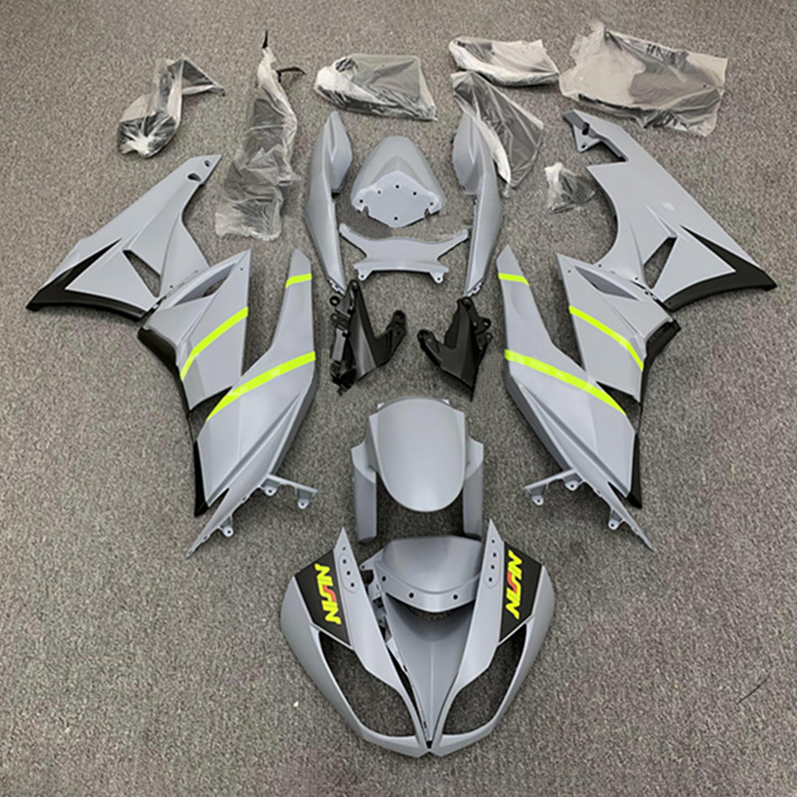 2009-2012 Kawasaki ZX6R 636 Fairing Kit Bodywork Plastic ABS